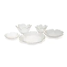 Bol Fleur Bord Doré