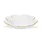 Vivience Vivience 4er Set Blumenförmige Teller mit Goldrand – Elegante Servierteller für Festliche Tische