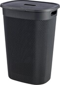 Curver Filo Boîte à Linge Noire 55L 44 x 35 x h61cm
