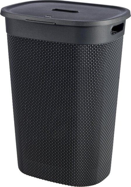 Curver Filo Wäschebox Schwarz 55L 44 x 35 x h61cm