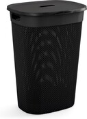 Curver Filo Laundry Box Black 55L 44 x 35 x h61cm