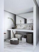 Curver Filo Boîte à Linge Noire 55L 44 x 35 x h61cm