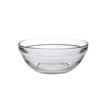 Set of 6 Glass Stacking Bowls 14 cm