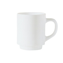 Set 6 Opalglas Stapelbare Mokken 290 ml