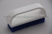 Heva Nail Brush with Handle Hard Blue Bristles