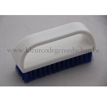 Heva Nail Brush with Handle Hard Blue Bristles