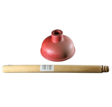 Heva Rubber Drain Plunger Red Ø11 cm