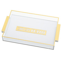 Art Lucite Challah Tablett 35x25 cm