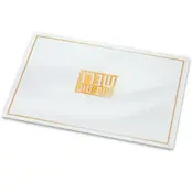 Art Challah Tray Made of Reinforced Glass