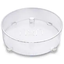 Round Lucite Matzah Box 40 cm