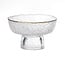 Novell Novell Set of 6 Clear Glass Footed Dessert Bowls with Gold Rim – Ø11.5 cm