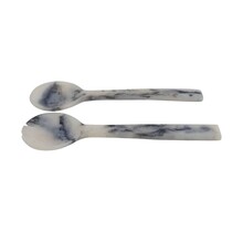 Novell Salad Serving Set 28 cm Grey Polyresin – Salad Spoon and Fork Set