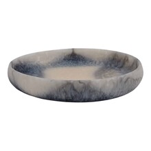 Ovale Resin schaal Grijs Mat 30 cm