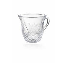 Transparent Wash Cup with Diamond Pattern