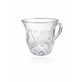 Transparent Wash Cup with Diamond Pattern