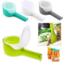 Vershoud Clips met Schenktuit – Herbruikbare Zaksluiter voor Snacks en Voedsel