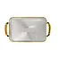 Ben Ami Gold Ribbed Tray with Handles 27x40
