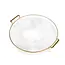 Ben Ami Round Ribbed Tray with Handles 27 cm