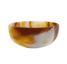 Novell Decorative Amber Matte Resin Bowl Ø12 cm