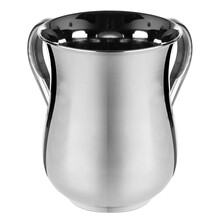 Stainless Steel Washing Cup On Base Shinny Polished