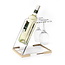 Novell Novell Wine Holder Set with 2 Glasses Acrylic Metal Gold
