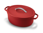 Beka Plume R no Ovalen Kookpot 31cm Rood 6Lt.