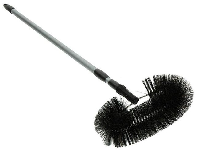 Halve Maan Borstel Met Steel