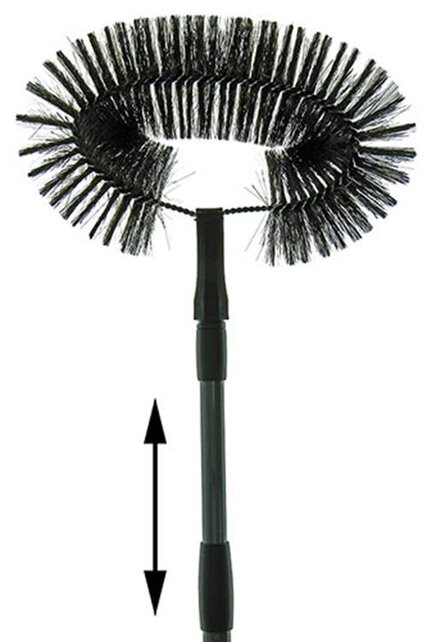 Halve Maan Borstel Met Steel