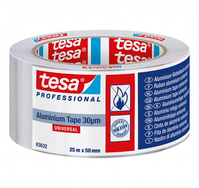 Tesa Prof Aluminium Tape 25M:50mm