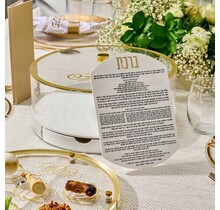 Classic Script Bencher Set Matzah Box