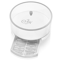Classic Script Bencher Set Matzah Box silver