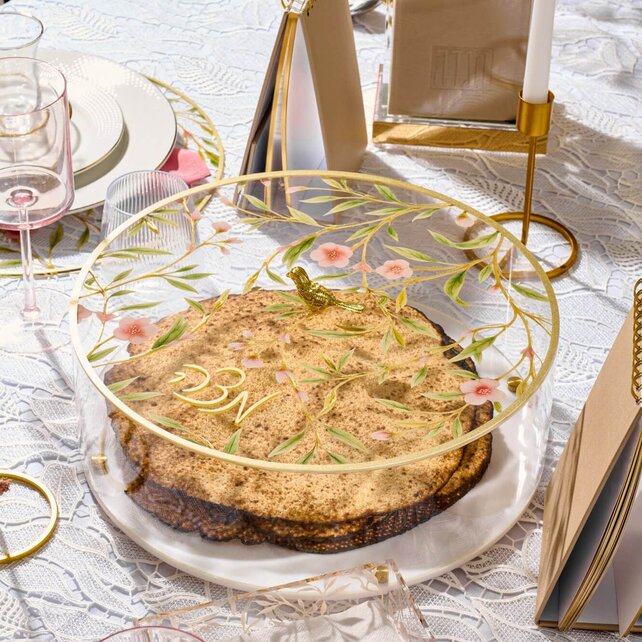 Floral Bird Matzah Box