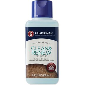 Guardsman Clean and Renew Leather Protector for Leather Furniture & Car Interiors | Small Leather Goods and Leather Shoe Cleaner, 8.45 Fluid Ounces
