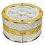 NUA Seder Plate - 3 Tier - Silver & Gold Plated - Large