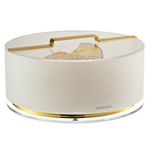 Alexandria Floating Matzah Box Gold