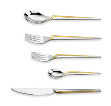 Brilliant Besteckset Onyx Gold 30-teilig