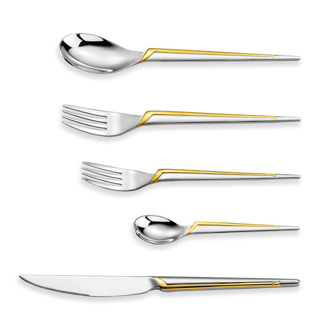 Brilliant Besteckset Onyx Gold 30-teilig