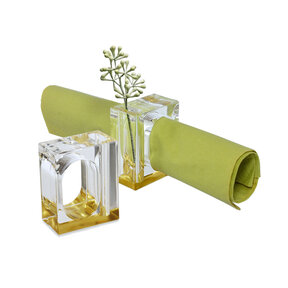 Acryl Servetring met Goud