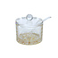 Brilliant Brilliant Acryl Honingpot Rond Marmer Wit met Lepel