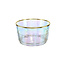 Brilliant Brilliant Acrylic Iris Small Salad Bowl 12.5 cm with Gold Rim