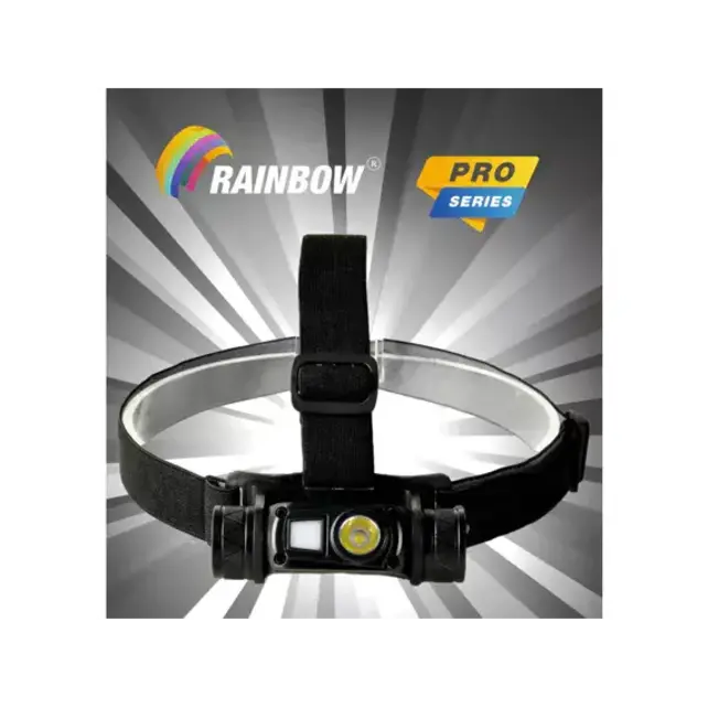 Rainbow Lampe Frontale LED Rechargeable 1000 Lumens – USB, 5 Modes