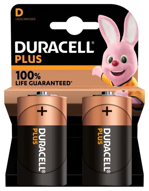 Duracell Batterijen LR20 D Alkaline 1.5 V 2 Stuks