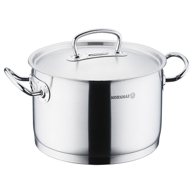 Korkmaz Proline Edelstahl Topf 6.2L Silber induktionsgeeignet