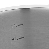 Korkmaz Proline Edelstahl Topf 6.2L Silber induktionsgeeignet