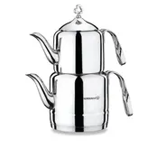 Korkmaz Çintemani Set Théière Inox 1,1L + 2L - Compatible Induction