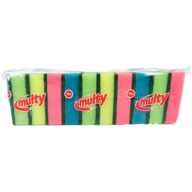 Bunte Scheuerschwämme 10 Stück für Küche & Haushalt