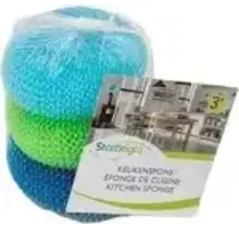 Starbright  Polyester Küchenschwämme 3 Stück für Haushalt & Küche