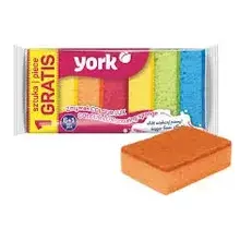 York  Éponges Grattantes Luxe 7 Pièces pour Cuisine