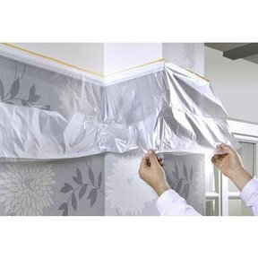 Afdekfolie met tape 2-in-1 schilderfolie