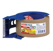 Tesa verpakkingstape 50mm x 66m met afroller – sterke tape voor dozen en pakketten